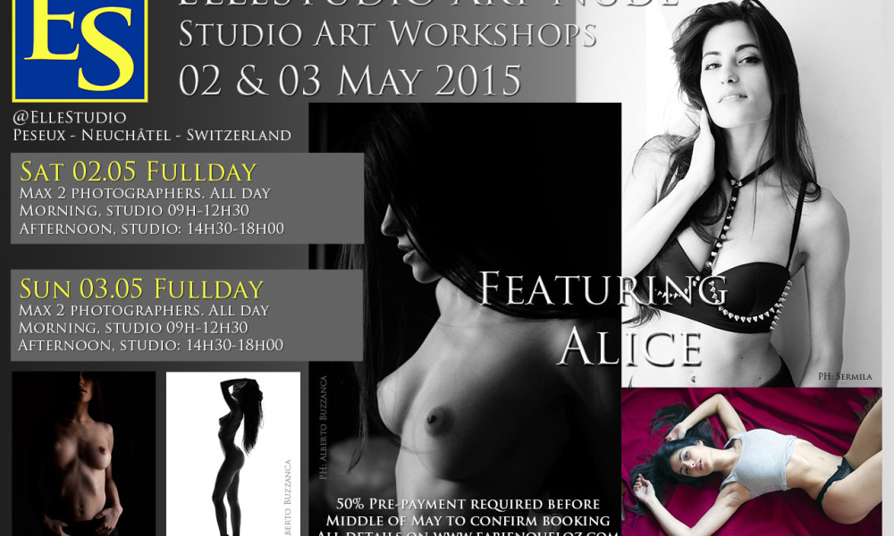 Nouveau stage de nu artistique avec Alice! Nouveau stage de nu artistique avec Alice!
